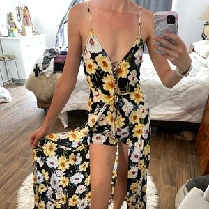 Floral romper dress